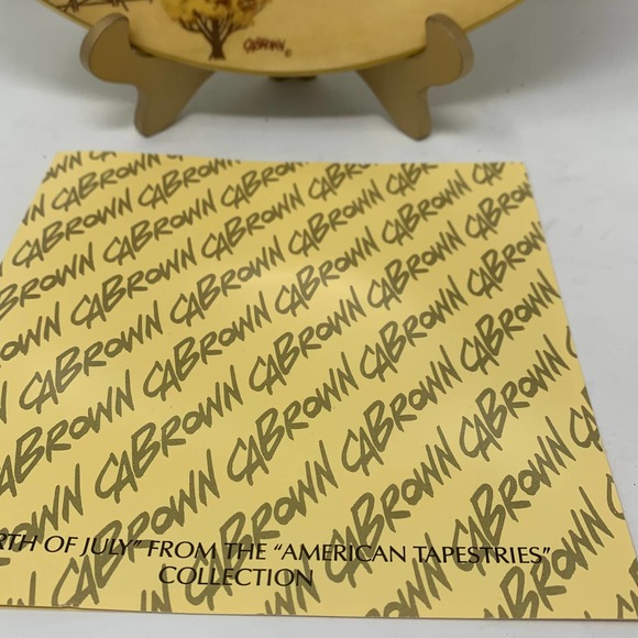 Vtg Marked ROYAL DOULTON 1978 Limited Edition Pumpkin Patch Plate CR BROWN #2639 - Picture 2 of 11